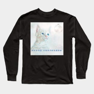 Christmas Kitten Long Sleeve T-Shirt